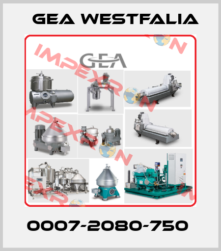 0007-2080-750  Gea Westfalia