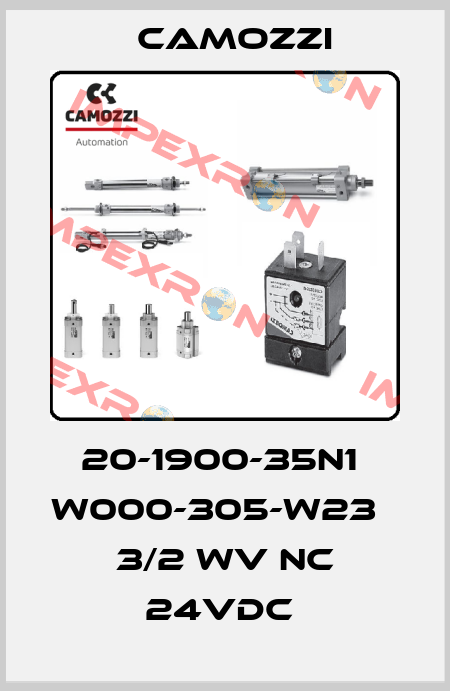 20-1900-35N1  W000-305-W23   3/2 WV NC 24VDC  Camozzi