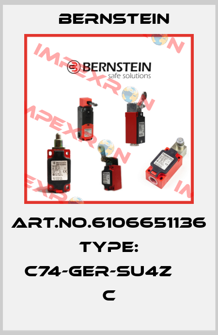 Art.No.6106651136 Type: C74-GER-SU4Z                 C Bernstein