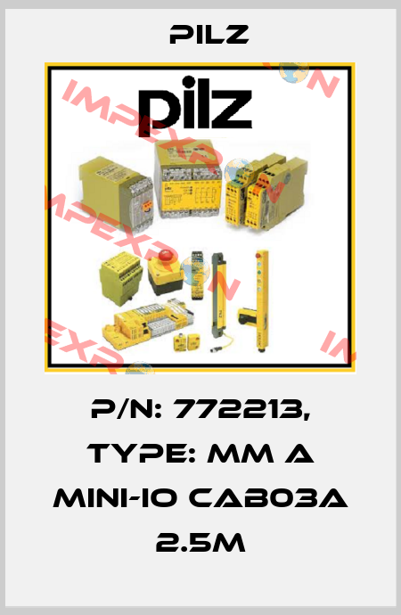 p/n: 772213, Type: MM A MINI-IO CAB03A 2.5m Pilz