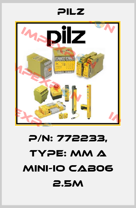 p/n: 772233, Type: MM A MINI-IO CAB06 2.5m Pilz