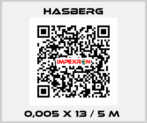 0,005 X 13 / 5 M  Hasberg