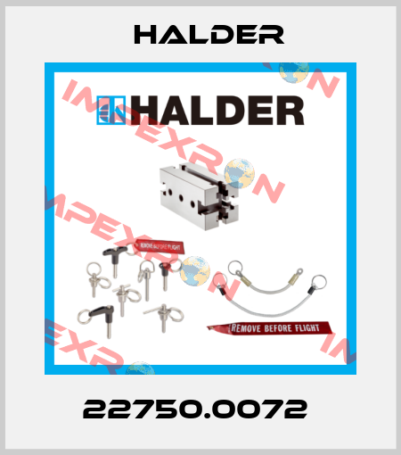 22750.0072  Halder