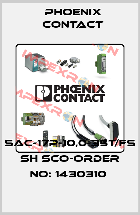 SAC-17P-10,0-35T/FS SH SCO-ORDER NO: 1430310  Phoenix Contact