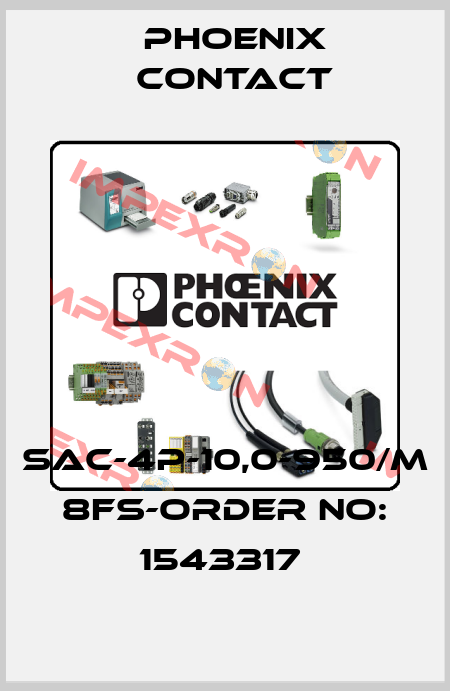 SAC-4P-10,0-950/M 8FS-ORDER NO: 1543317  Phoenix Contact