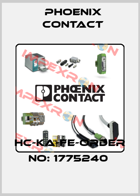 HC-KA-FE-ORDER NO: 1775240  Phoenix Contact