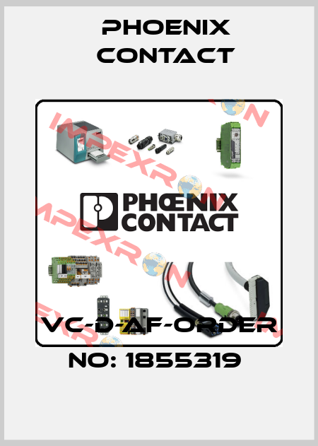 VC-D-AF-ORDER NO: 1855319  Phoenix Contact
