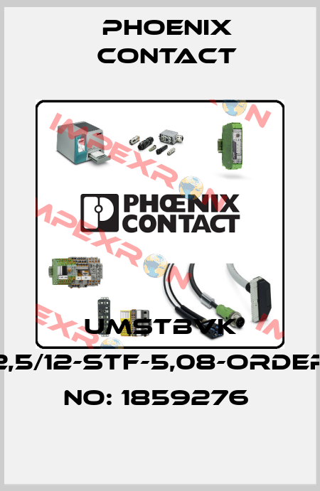 UMSTBVK 2,5/12-STF-5,08-ORDER NO: 1859276  Phoenix Contact