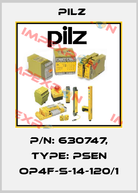 p/n: 630747, Type: PSEN op4F-s-14-120/1 Pilz