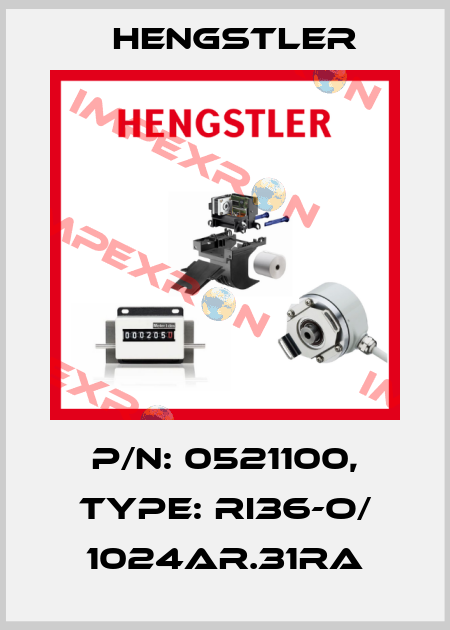 p/n: 0521100, Type: RI36-O/ 1024AR.31RA Hengstler