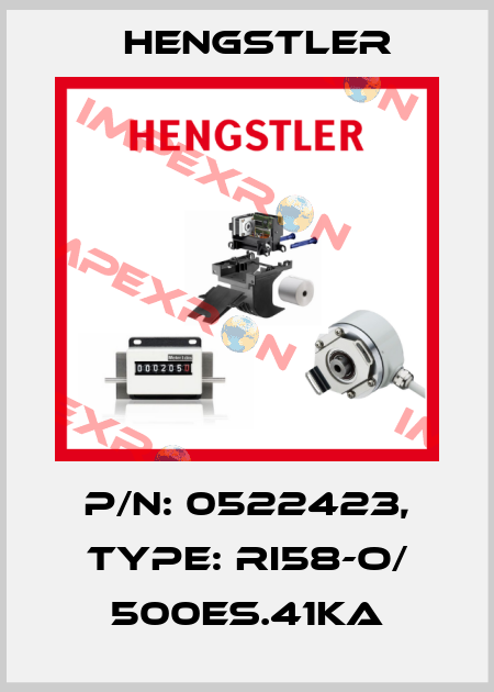 p/n: 0522423, Type: RI58-O/ 500ES.41KA Hengstler