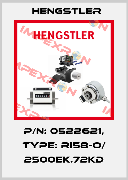p/n: 0522621, Type: RI58-O/ 2500EK.72KD Hengstler