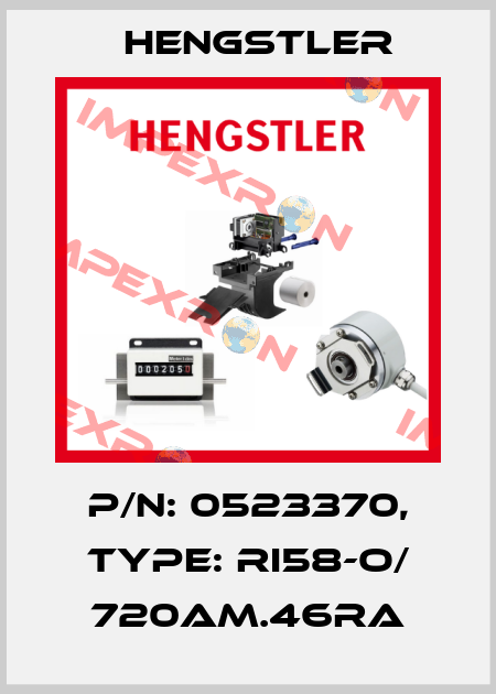 p/n: 0523370, Type: RI58-O/ 720AM.46RA Hengstler