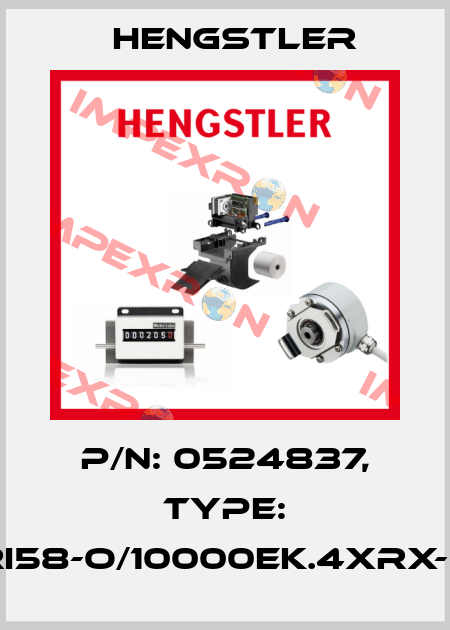 p/n: 0524837, Type: RI58-O/10000EK.4XRX-S Hengstler