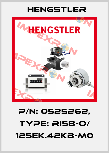 p/n: 0525262, Type: RI58-O/ 125EK.42KB-M0 Hengstler