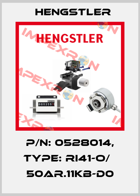 p/n: 0528014, Type: RI41-O/   50AR.11KB-D0 Hengstler
