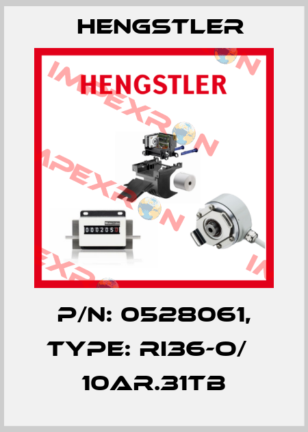 p/n: 0528061, Type: RI36-O/   10AR.31TB Hengstler