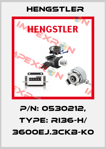 p/n: 0530212, Type: RI36-H/ 3600EJ.3CKB-K0 Hengstler
