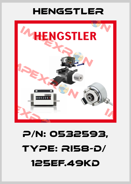 p/n: 0532593, Type: RI58-D/  125EF.49KD Hengstler