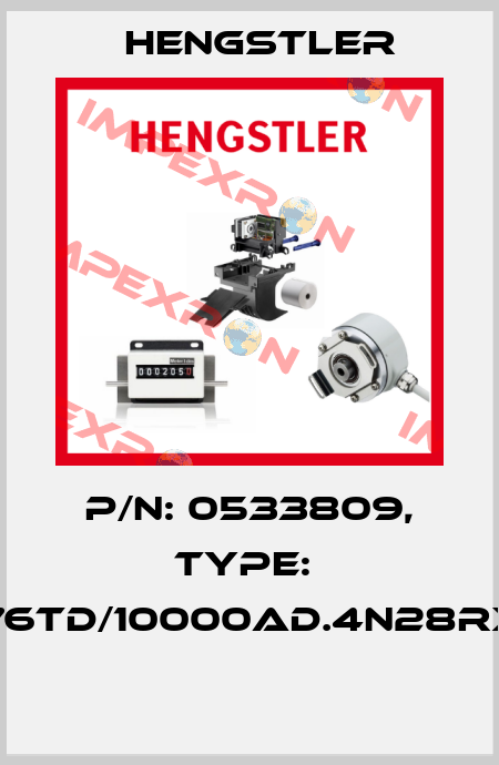 P/N: 0533809, Type:  RI76TD/10000AD.4N28RX-S  Hengstler