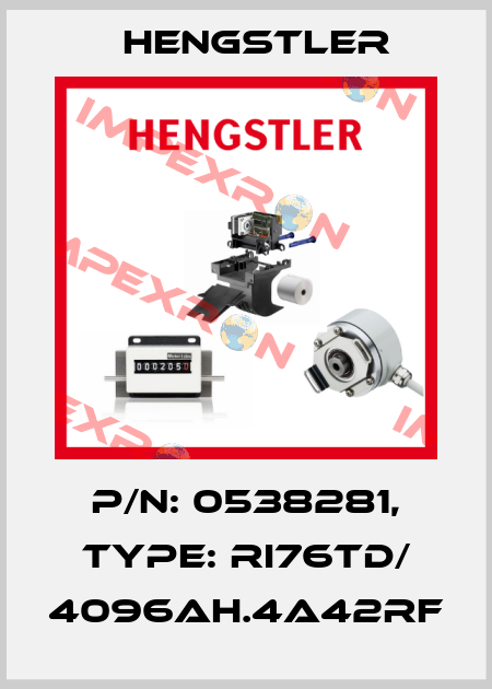 p/n: 0538281, Type: RI76TD/ 4096AH.4A42RF Hengstler