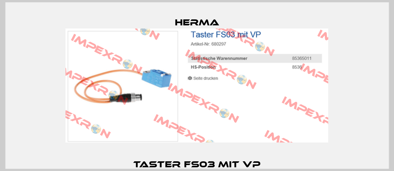 Taster FS03 mit VP Herma