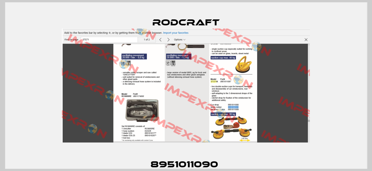 8951011090  Rodcraft