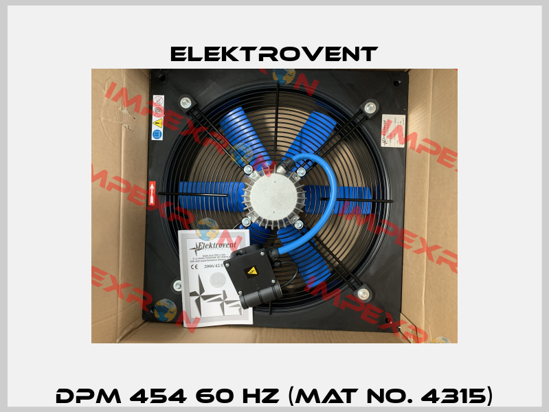 DPM 454 60 Hz (Mat No. 4315) ELEKTROVENT